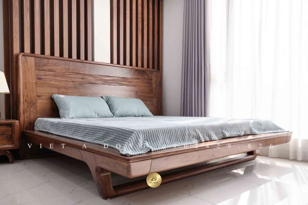 Giường ngủ gỗ óc chó VPOLITE-GN-03